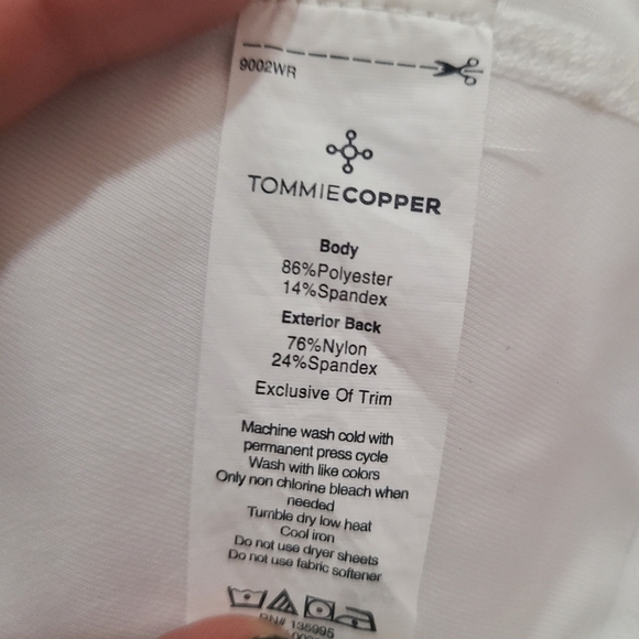 Tommie Copper Full Zip Back Support Pain Relief Copper Infused Compression Shirt - Picture 5 of 5